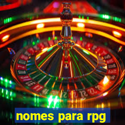 nomes para rpg